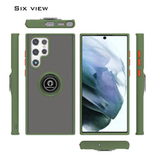 Load image into Gallery viewer, Samsung Galaxy S22 Ultra Case - Clear Tinted Metal Ring Phone Cover - Dynamic Series