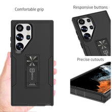 Load image into Gallery viewer, Samsung Galaxy S23 Ultra Case Heavy Duty Rugged Phone Cover w/ Kickstand