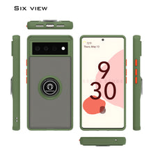 Load image into Gallery viewer, Google Pixel 6 Case - Clear Tinted Metal Ring Phone Cover - Dynamic Series