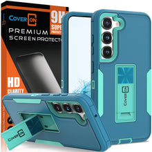 Load image into Gallery viewer, Samsung Galaxy S23+ Plus Case Heavy Duty Rugged Phone Cover w/ Kickstand