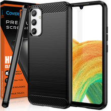 Load image into Gallery viewer, Samsung Galaxy A34 5G Case Slim TPU Phone Cover w/ Carbon Fiber