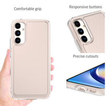 Load image into Gallery viewer, Samsung Galaxy A34 5G Clear Hybrid Slim Hard Back TPU Case Chrome Buttons