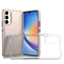 Load image into Gallery viewer, Samsung Galaxy A34 5G Clear Hybrid Slim Hard Back TPU Case Chrome Buttons