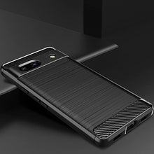 Load image into Gallery viewer, Google Pixel 7a Case Slim TPU Phone Cover w/ Carbon Fiber