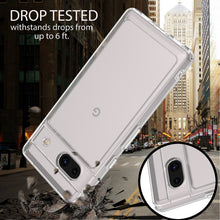 Load image into Gallery viewer, Google Pixel 7a Clear Hybrid Slim Hard Back TPU Case Chrome Buttons