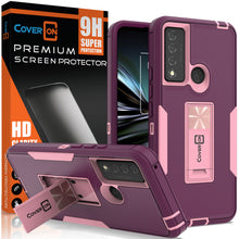 Load image into Gallery viewer, TCL 20 XE Case Heavy Duty Phone Cover with Kickstand