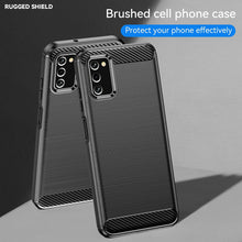 Load image into Gallery viewer, Samsung Galaxy A03s Slim Soft Flexible Carbon Fiber Brush Metal Style TPU Case