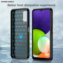Load image into Gallery viewer, Samsung Galaxy A03s Slim Soft Flexible Carbon Fiber Brush Metal Style TPU Case