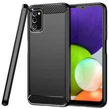 Load image into Gallery viewer, Samsung Galaxy A03s Slim Soft Flexible Carbon Fiber Brush Metal Style TPU Case