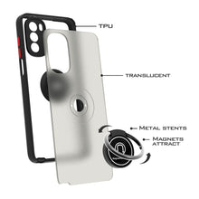 Load image into Gallery viewer, Motorola Moto G Stylus 2022 Case - Clear Tinted Metal Ring Phone Cover - Dynamic Series