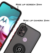 Load image into Gallery viewer, Motorola Moto G30 / Moto G10 Case - Clear Tinted Metal Ring Phone Cover - Dynamic Series
