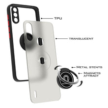 Load image into Gallery viewer, Motorola Moto E7 Power Case - Clear Tinted Metal Ring Phone Cover - Dynamic Series