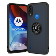 Load image into Gallery viewer, Motorola Moto E7 Power Case - Clear Tinted Metal Ring Phone Cover - Dynamic Series