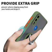 Load image into Gallery viewer, Motorola Moto E7 Power Case - Clear Tinted Metal Ring Phone Cover - Dynamic Series