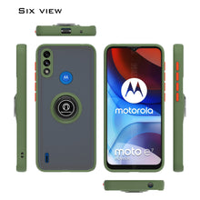 Load image into Gallery viewer, Motorola Moto E7 Power Case - Clear Tinted Metal Ring Phone Cover - Dynamic Series