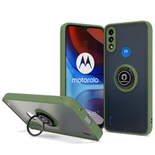 Load image into Gallery viewer, Motorola Moto E7 Power Case - Clear Tinted Metal Ring Phone Cover - Dynamic Series