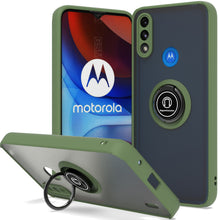 Load image into Gallery viewer, Motorola Moto E7 Power Case - Clear Tinted Metal Ring Phone Cover - Dynamic Series