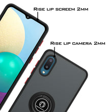Load image into Gallery viewer, Samsung Galaxy A02 / Galaxy M02 Case - Clear Tinted Metal Ring Phone Cover - Dynamic Series