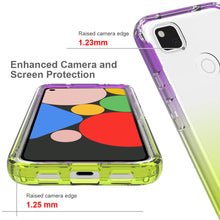 Load image into Gallery viewer, Google Pixel 4a Clear Case Full Body Colorful Phone Cover - Gradient Series