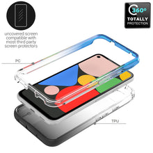 Load image into Gallery viewer, Google Pixel 4a Clear Case Full Body Colorful Phone Cover - Gradient Series