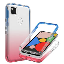 Load image into Gallery viewer, Google Pixel 4a Clear Case Full Body Colorful Phone Cover - Gradient Series