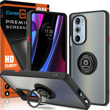 Load image into Gallery viewer, Motorola Edge Plus 2022/ Moto Edge+ (2022)/Edge 30 Pro/Edge 30X Case Clear Back Metal Ring Phone Cover