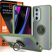 Load image into Gallery viewer, Motorola Edge Plus 2022/ Moto Edge+ (2022)/Edge 30 Pro/Edge 30X Case Clear Back Metal Ring Phone Cover