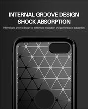Load image into Gallery viewer, Apple iPhone SE 2022 / SE 2020 / 8 Case Slim TPU Phone Cover w/ Carbon Fiber
