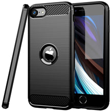 Load image into Gallery viewer, Apple iPhone SE 2022 / SE 2020 / 8 Case Slim TPU Phone Cover w/ Carbon Fiber