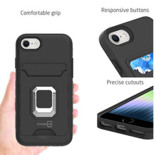 Load image into Gallery viewer, Apple iPhone SE 2022/ SE 2021/ 8/7 Case Card Holder w/ Ring