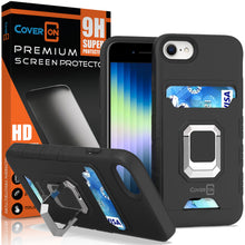 Load image into Gallery viewer, Apple iPhone SE 2022/ SE 2021/ 8/7 Case Card Holder w/ Ring