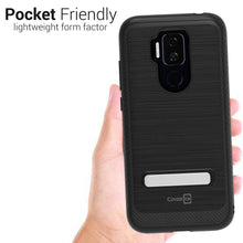 Load image into Gallery viewer, Cricket Influence / AT&T Maestro Plus Case - Metal Kickstand Hybrid Phone Cover - SleekStand Series