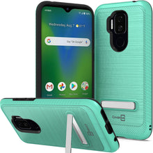 Load image into Gallery viewer, Cricket Influence / AT&T Maestro Plus Case - Metal Kickstand Hybrid Phone Cover - SleekStand Series
