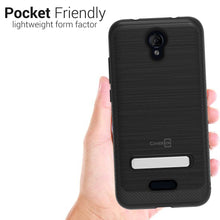 Load image into Gallery viewer, AT&T Fusion Z / Motivate Case - Metal Kickstand Hybrid Phone Cover - SleekStand Series