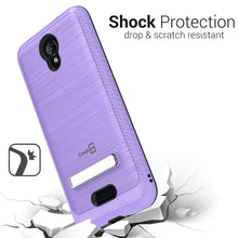 Load image into Gallery viewer, AT&T Fusion Z / Motivate Case - Metal Kickstand Hybrid Phone Cover - SleekStand Series