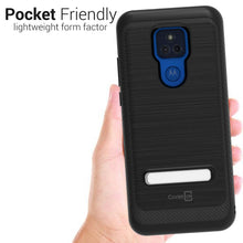 Load image into Gallery viewer, Motorola Moto G Play 2021 Case - Metal Kickstand Hybrid Phone Cover - SleekStand Series