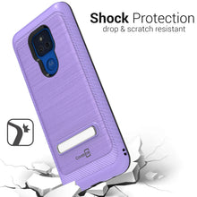 Load image into Gallery viewer, Motorola Moto G Play 2021 Case - Metal Kickstand Hybrid Phone Cover - SleekStand Series