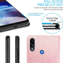 Load image into Gallery viewer, Motorola Moto E7 Power Wallet Case - RFID Blocking Leather Folio Phone Pouch - CarryALL Series