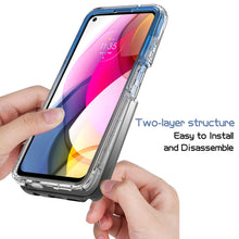 Load image into Gallery viewer, Motorola Moto G Stylus 2021 Clear Case Full Body Colorful Phone Cover - Gradient Series