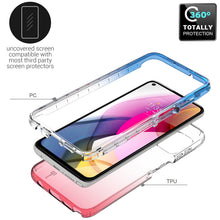 Load image into Gallery viewer, Motorola Moto G Stylus 2021 Clear Case Full Body Colorful Phone Cover - Gradient Series
