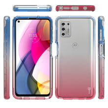 Load image into Gallery viewer, Motorola Moto G Stylus 2021 Clear Case Full Body Colorful Phone Cover - Gradient Series