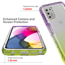 Load image into Gallery viewer, Motorola Moto G Stylus 2021 Clear Case Full Body Colorful Phone Cover - Gradient Series