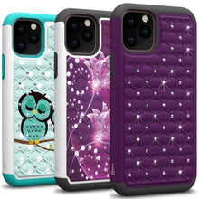 Load image into Gallery viewer, iPhone 11 Pro Case - Rhinestone Bling Hybrid Phone Cover - Aurora Series