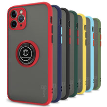 Load image into Gallery viewer, iPhone 11 Pro Case - Clear Tinted Metal Ring Phone Cover - Dynamic Series