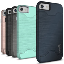 Load image into Gallery viewer, Apple iPhone SE 2022 / iPhone SE 2020 / iPhone 8 / iPhone 7 Case with Card Holder Kickstand - SecureCard Series