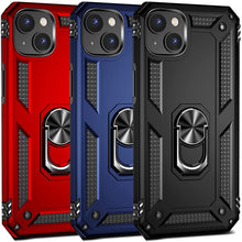 Load image into Gallery viewer, Apple iPhone 14 Case with Metal Ring Kickstand