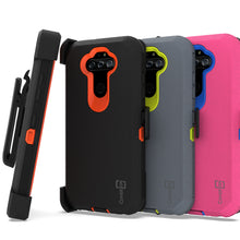 Load image into Gallery viewer, LG Tribute Monarch / Risio 4 / K8x Holster Case - Heavy Duty Shockproof Case with Belt Clip