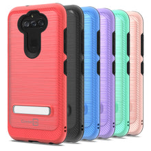 Load image into Gallery viewer, LG Phoenix 5 / Fortune 3 Case - Metal Kickstand Hybrid Phone Cover - SleekStand Series