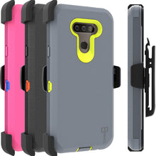 Load image into Gallery viewer, LG Harmony 4 / Premier Pro Plus / Xpression Plus 3 Holster Case - Heavy Duty Shockproof Case with Belt Clip