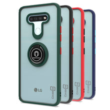 Load image into Gallery viewer, LG K51 / Reflect Case - Clear Tinted Metal Ring Phone Cover - Dynamic Series